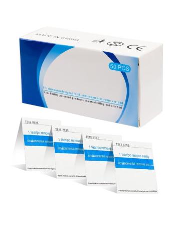 OOTDAY 50 Pcs Nail Polish Remover Wipes Cruelty Free Travel Acrylic Gel Platinum