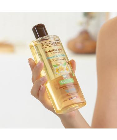 EVOLUDERM - Mono la Folie Moisturizing Shampoo - 400 ml - 95% Natural Origin - Vegan - Made in France - Pack of 6 x 400 ml - Buy Online on GoSupps.com