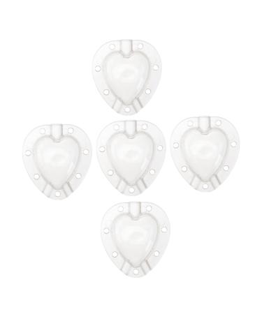 Mipcase 10 Pcs Fruit Shaping Mold Vegetable Mold Vegetable Growth Mold Heart-Shaped White Watermelon 4.5x4cmx2pcs Whitex2pcs