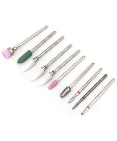 Set of 10 Nail Drills Nail Polish Machine Nail Care Tool Accessories (Grinding head set BH-01) - Buy Online on GoSupps.com