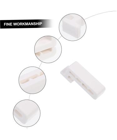 Minkissy 4 Pairs Bicycle Clips & Helmet Hooks | Double Glasses Case for Women | Sport Mask Connections & Birth Control Face Mask | White PVC Ski Accessory - Buy Online on GoSupps.com