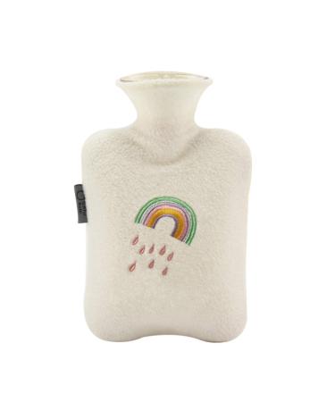 Dlandz hot bottle Portable hot water bottle Pocket plush securely washable washable hand warmer bag premium 1-liter classic rubber warm heating bag hand foot warmer