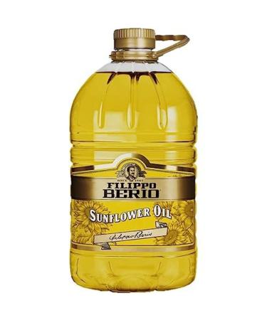 FILIPPO BERIO Sunflower Oil Cooking Oil Deep or Shallow Frying Oil Bulk Bottle 5Ltr - Buy Online on GoSupps.com