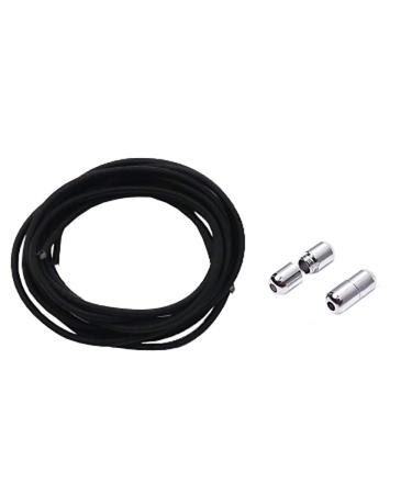 Flyingfish loopless shoe straps elastic laces with lock quick lock fast lace -up system for children sport senior triathlon black