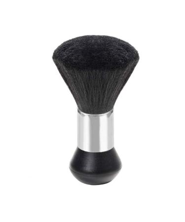 fedsjuihyg Neck Duster Brush Barbers Hair Cutting Storage Stylist Hairdressing Ultra Soft Nylon Hair Wooden Handle 17 * 6cm Black