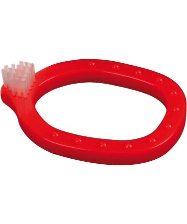 Miradent Infant-Obrush Learning Toothbrush - Super Soft Bristles Bite Ring & Safe Design for 3+ Months - Red - Buy Online on GoSupps.com