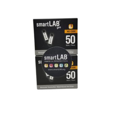 SmartLab per blood sugar test strip with 100 test strips only for smartlab blood sugar measuring core non -smartlab ng blood sugar measuring devices - Buy Online on GoSupps.com