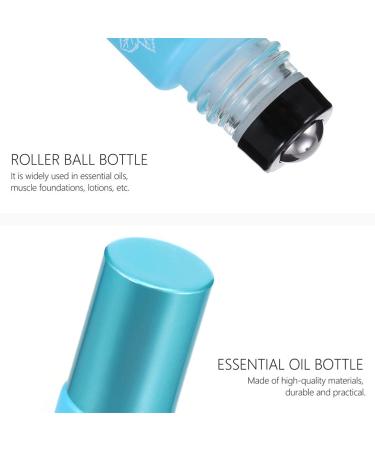 Buy 5pcs 10ml Printed Glass Roller Bottles - Essential Oil Sample Bottles for Travel & Massage | International Shipping Available - Buy Online on GoSupps.com