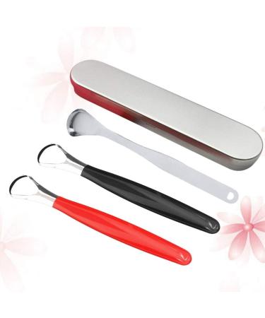 FARUTA 3pcs Tongue Scraper Set - Stainless Steel Oral Hygiene Tool for Fresh Breath & Cleaner Mouth - Buy Online on GoSupps.com
