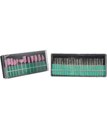 Long Usability Pedicure Bit Nail Drill Bits Easy To Use Exquisite Craftsmanship for Home Beauty Salon Salon Shop Manicure Store(12+30 set) - Buy Online on GoSupps.com