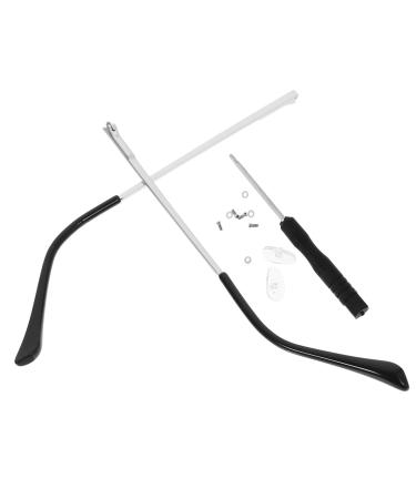 Collbath glasses 1 pair of NETURE TELL NEPORT IN THE IMMERSTIONS FOR A SPECIATION NAM Legs NARM LEGS NEPORT LAMES Hamster Accessories Metal Nestle Frame Frame Silver 13x0.5x0.3cm