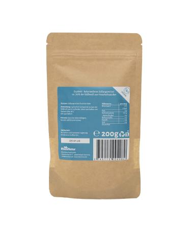 Rheinnatur Erythrit 200g - Calorie-Free Sugar Substitute | Vegan Gluten-Free Diabetic-Friendly Sweetener - Buy Online on GoSupps.com
