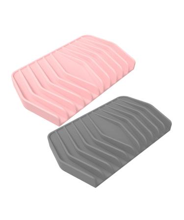 OUNONA 2pcs shower bar soap holder Scrubber soap dish No punching soap dish bathroom soap dispenser shower soap bar holder Self-draining Soap Holder shampoo take a bath tray