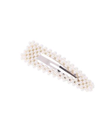 minkissy Pearl Hair Accessories Pearl Hair Pin Jewlery Beads Pearl Clips Accessories Crystal Hair Clip Pearl Hair Clips Bobby Pin Stylish Hairpin Button Big Hairpin Japanese Headgear White