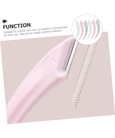 PopetPop 6-St Meniscus Eyebrow Trimmer & Razor Set - Anti-Scratch 6-Pin Brow Brush for Women - Facial Hair Edge Grooming - Buy Online on GoSupps.com