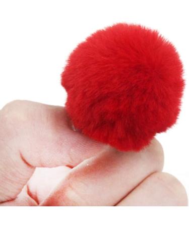 Pack of 30 Mini Faux Fur Pom Poms Beads - Handmade DIY Crafts - 30mm Mix Colors - Buy Online on GoSupps.com