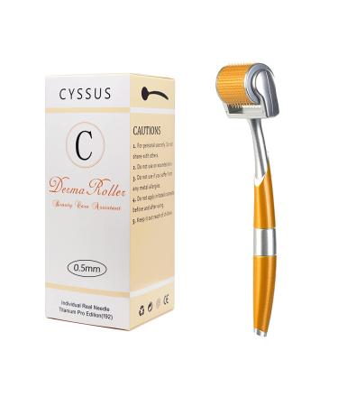 Professional Titanium Micro Needles Dermaroller 192 Pins - 0.5mm for Face, Skin, Hair Growth - Buy Online on GoSupps.com