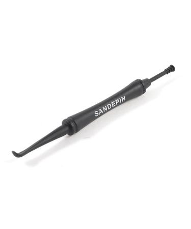 Qtqgoitem Clear Cap Black Plastic Double Headed Spiral Tip Earpick Ear Wax Remover (Model: 06b 370 f3c 151 016)