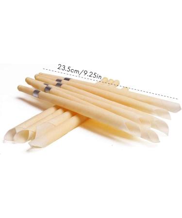 Pack of 10 Natural Beeswax Ear Candles - Effective Ear Wax Removal with Protective Discs for Healthy Care - Buy Online on GoSupps.com
