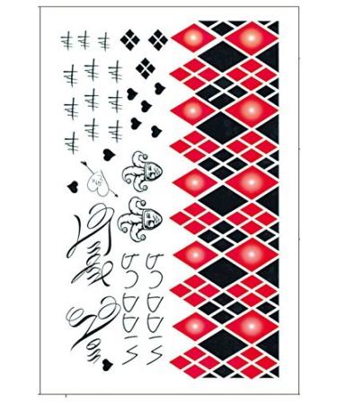 DaLin HQ Collection Temporary Tattoos - 3 Large Sheets for Costume Accessories and Parties - Buy Online on GoSupps.com