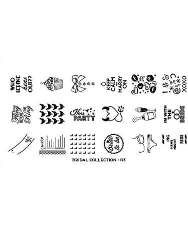 Moyou Stamping Schablon - Bridal 03 | International Shipping Available - Shop Now - Buy Online on GoSupps.com