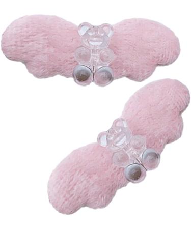 hgnxa Cute Bear Plush Angel Wing Hair Clip Sweet JK Girls Hairpins Barrettes Hair Accessories Aesthetics Hairgrip - Buy Online on GoSupps.com