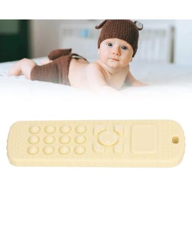 Baby TV Remote Teething Toy - Soft Silicone Gum Relief Sensory Toy (Beige) - Buy Online on GoSupps.com