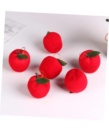 Zerodeko 18pcs Christmas Apple Pendant Xmas Party Supplies Fruit Xmas Ornaments Christmas Tree Fruit Decorations Christmas Tree Ornaments Home Decorations Party Bag Fabric 6cm Red - Buy Online on GoSupps.com