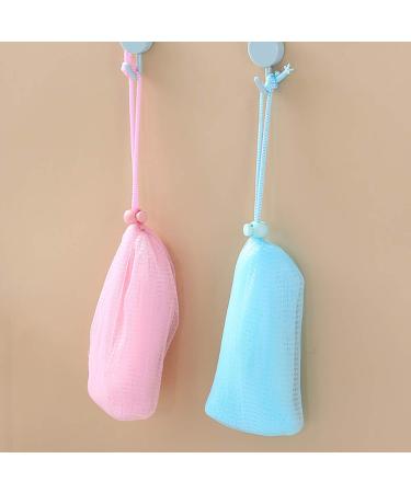2pcs Exfoliating Mesh Bag for Body & Facial Cleansing | Foam Net Scrubber - International Shipping Available - Buy Online on GoSupps.com