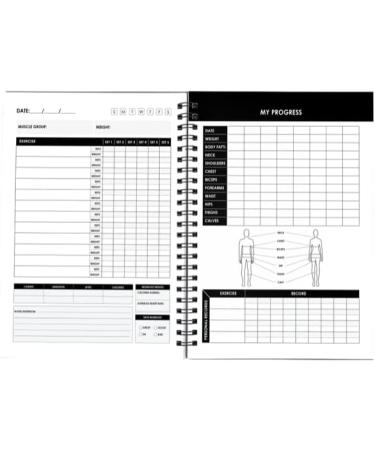 Pink Fitness Journal & Planner for Weight Loss & Muscle Gain - Workout Log Book for Men & Women - Track Goals & Progress - Workout Accessories - Buy Online on GoSupps.com