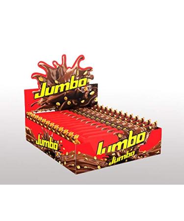 Jumbo Peanut Chocolate Bar | Soft Chocolate & Crispy Peanut | Exceptional Size & Texture | 16.92 Oz Display | (12 Inner Bars) 16.92 Ounce