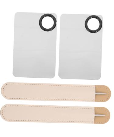 Mikinona Lot de 6 Set de Sets de Spatules de Maquillage en Acier Inoxydable Palette de M lange pour Nail Art Outils de Maquillage pour Salon et Maison Facile Nettoyer