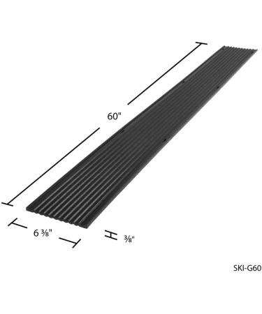 Black Ice SKI-G60-2 5' Snowmobile Ski Carbide Glide Protectors - 2 Sections (10' Total) - Buy Online on GoSupps.com