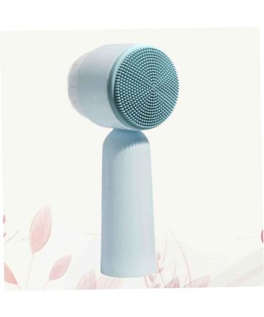 FOMIYES Facial Brush Face Pore Cleanser Soft Bristles Brush for Deep Cleaning Face Cleaning Handheld Brush Silicone Cleansing Brush Bristle Brush Manual Blue 5.5X12.5cm - Buy Online on GoSupps.com