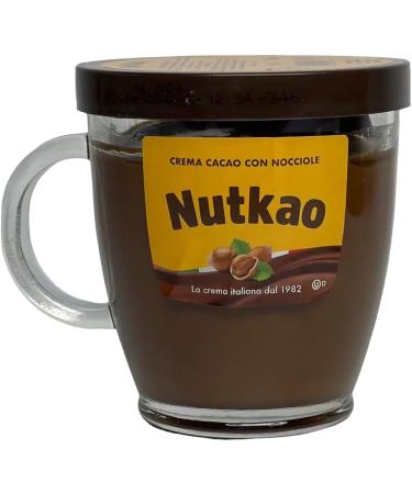 Nutkao Crema Cocoa con Nocciole Spreadable Cream with Hazelnuts Italian Cream 330 g Jar + 1 Free Felce Azzurra Talcum Powder Bag 100 g (Pack of 6) - Buy Online on GoSupps.com