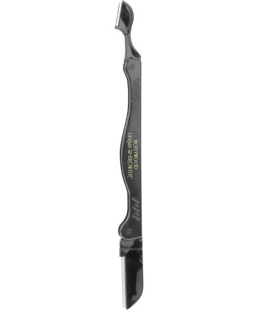 Hollywood Browzer - Black Derma Browzer for Hair Removal, Dermaplaning, and Skin Exfoliation - Buy Online on GoSupps.com
