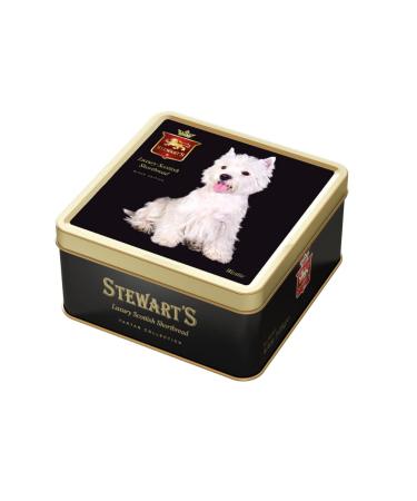 Stewart's - West Highland Terrier Shortbread Gifting Tin (125g) - Traditionally Made Luxury Scottish Shortbread Delicious Melt-In-Mouth Biscuits Ideal Grab Sized Treat to Share 40 Years Heritage 1 x 125g West Highland Terrier Tin - Shortbread