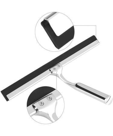 Glass Magnetic Window Cleaner Squeegee Cleaner Shower Kitchen Bathroom Mirror Rubber Wiper with Hanger Hook Rack - Buy Online on GoSupps.com