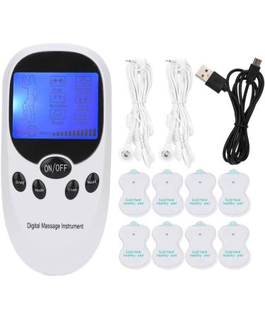 Tens device pain therapy 2 channels TENS muscle stimulation devices with 8 pieces of electrodes pads muscle stimulator for muscle building pain relief muscle tingle