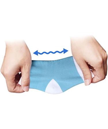 minkissy Socks Moisturizing Heel Socks for Cracked Heels Blue Open Toe spa Gel Socks for Lotion Overnight toeless spa Socks Vented Heel Socks Foot Cover Men and Women Protector Spa - Buy Online on GoSupps.com