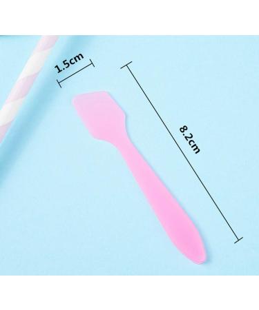 100Pcs Pink Disposable Cosmetic Spoons - 3 Inch PP Spatula for Facial Cream & Mud Masks | Skin Care Applicator - Buy Online on GoSupps.com