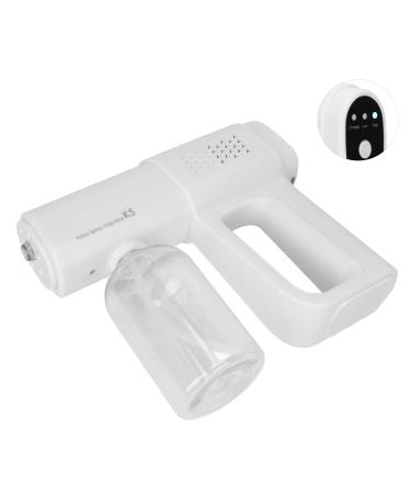 Spray Steam Gun  Cordless Stability Pressure 380ml Spray Gun for Hair Care for Household Cleaning for Car Mite Removal(white)