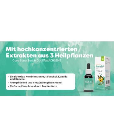 Casa Sana Bauch Gut Oral Drops 30 ml - Natural Digestive Support | International Shipping Available - Buy Online on GoSupps.com