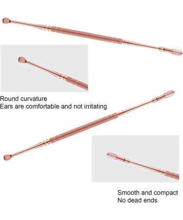 2 pcs Earwax Removal Tool Ear Cleaning Tool Stainless Steel Earwax Removal Tool Spiral Ear Pick Canal Cleaner Ear Wax Removal Kit Ear Wax Remover Rose Gold Attractive and Fashion - Buy Online on GoSupps.com