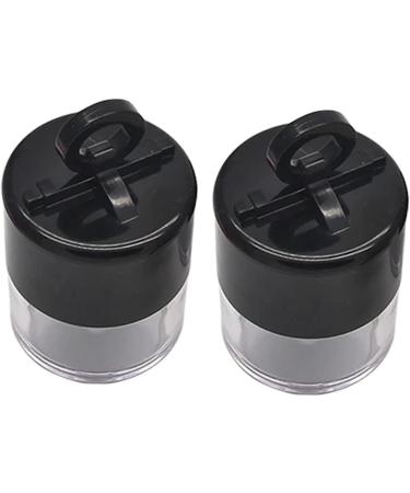 FOMIYES 6 Pcs Powder Box Double Layer Pressed Powder Portable Powder Case Makeup Loose Powder Flocked Cotton 7x4cmx3pcs Blackx3pcs - Buy Online on GoSupps.com