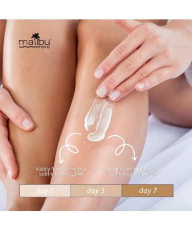 Malibu Hemp Golden Glow Gradual Tan Moisturizer Set 2 pcs 18 Fl Oz Bottles with Tanning Mitt 7-Day Progressive Bronzing - Buy Online on GoSupps.com