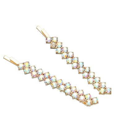 Crystal Rhinestone Hair Pins - Set of 8 Pieces - Fashionable Hair Clips for Women and Girls - Bobby Pins for Elegant Hairstyles and Decorative Hair Styling - Buy Online on GoSupps.com