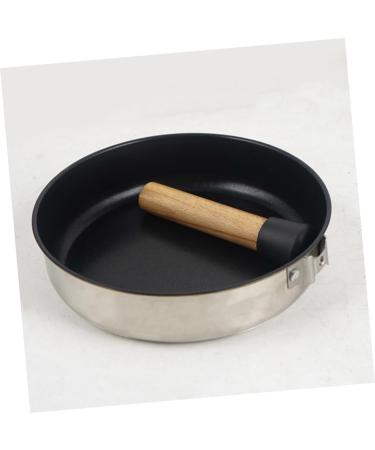 MARMERDO Camping Portable Pan Egg Pan Griddle Pan Stainless Steel Cookware Camping Cookware Pans Non Stick Fry Pan Flat Skillet Non Stick Cooking Utensils Wood Induction Cooker Detachable - Buy Online on GoSupps.com