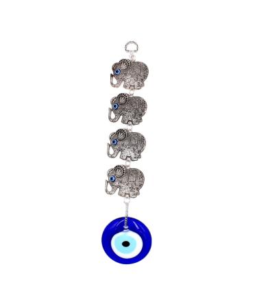 ABOOFAN Elephant Pendant Ornaments Blue Eye Hanging Decoration Beads Blue Eyes Hanging Devil Eye Key