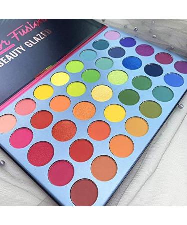 39 Colors Rainbow Eyeshadow Palette - Matte, Shimmer, Metallic, Vegan, Highly Pigmented Makeup Set - Buy Online on GoSupps.com